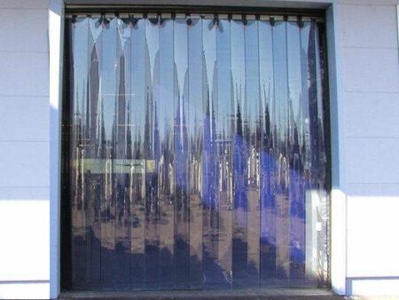 PVC Strip Curtain 1000x2000mm H 150x2mm Strips Plastic Door Curtain Shop Kitchen 